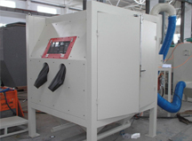 上海良时为某铸件铸造公司设计制造铸件模具喷丸机/喷砂机