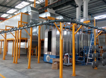 上海良时与意大利某独资公司签订一条喷粉烘干生产线 