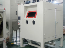 上海良时为某航空公司设计制造飞机铝轮毂自动喷砂机