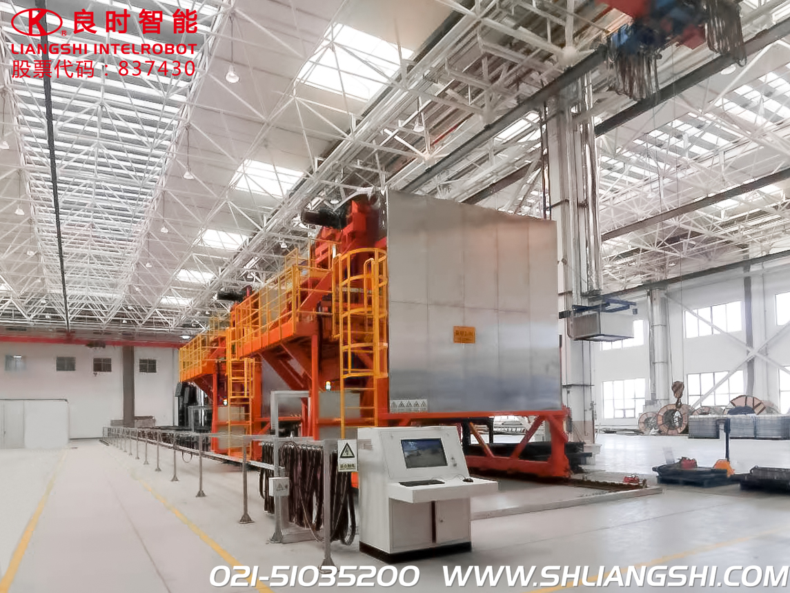 良时智能设计制造热处理生产线智能无人取装料车